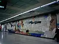 2号線下りホームの壁画