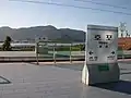 甑山駅・釜山大梁山キャンパス駅開業前の駅名標（2008年1月）