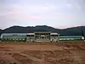 開業当日の駅舎