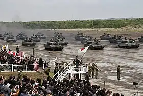 第7師団創隊58周年及び東千歳駐屯地創立59周年記念行事・観閲行進