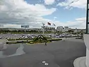 2Fから眺めた空港正面方面