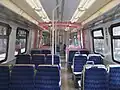 車体改修車の車内