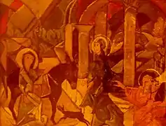 《聖母マリアの聖エリザベト訪問》(油彩、1938年)