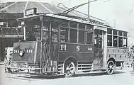 初期の車両には一等・二等座席が設置されていた(1925年撮影)