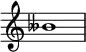 {
\override Score.TimeSignature #'stencil = ##f
\relative c'' {
  \clef treble \time 1/1 beses1
} }