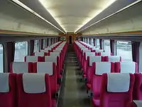 普通車指定席車内(リニューアル後)