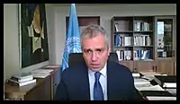 コメントを述べるSantiago Villalpandoユネスコ法律顧問
