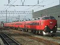 485系あかべぇ塗装車の「あいづライナー」