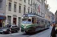 571（製造時から連接車だった車両）（1990年撮影）