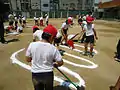 地上絵の再現（描画）
