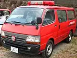 消防団の人員輸送車（大牟田市消防団）