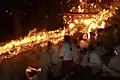 古代の自然崇拝に加え、霊岩を神の依代としての神迎え、神おろし行事として発生した。