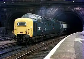 キングス・クロス駅に入線する55012号機(1976年)