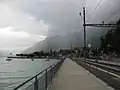 ブリエンツ湖畔のブリエンツ駅