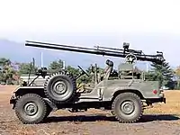 ジープに搭載されたM40無反動砲