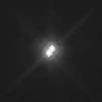 ハッブル宇宙望遠鏡が2018年2月13日に撮影したパトロクロスとメノイティオス