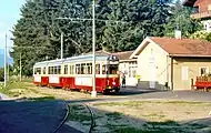 3車体連接車に改造された80形(1985年撮影)