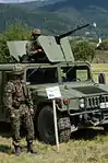 ポーランド陸軍のハンヴィーに車載されたNSV