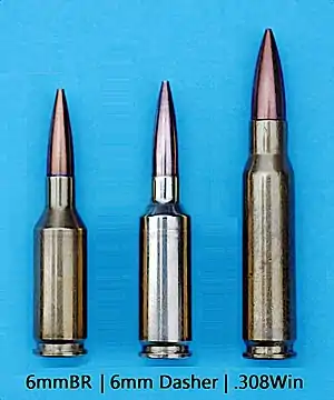 6mm BR, 6mm ダッシャー、 .308ウィンチェスター