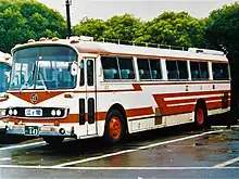 日産ディーゼル6RA111(1971年式) 120　1985年7月4日廃車新製購入車としては最後の2サイクルUDエンジン搭載車(貸切車)。