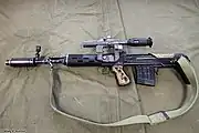 PSO-1を装着したSVU-AS(左側面)。