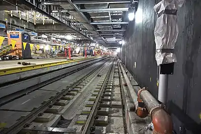 駅構内の線路