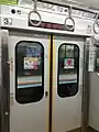 防犯カメラが設置された8710編成(2019年7月4日 聖蹟桜ヶ丘駅)