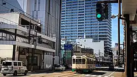 路面電車のはしる街