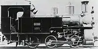 ベルナーオーバーラント鉄道で使用されていた頃のHG3/3 8号機、スイス国鉄のHG3/3形とほぼ同形