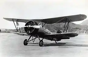 九五式艦上戦闘機 (空母龍驤所属機/撮影年・場所:昭和11年・鹿屋航空隊)