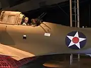 SBD ドーントレス（陸軍型A-24）の後部銃手席