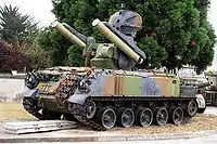 AMX-30の車体に搭載されたローランド(Französischer AMX-30-ROLAND)