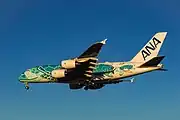 「FLYING HONU」2号機 A380-841 JA382A