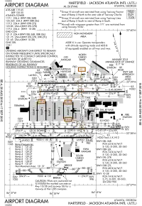 連邦航空局・空港図