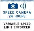 (G6-327-1) Speed Camera (24 Hours) (Variable Speed Limit Enforced) (Used in New South Wales)