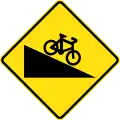 (W6-V103) Steep Descent for Cyclists (Used in Victoria)
