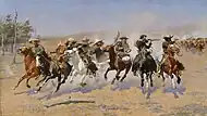 フレデリック・レミントン (1861-1909), A Dash for the Timber, 1889