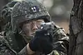 戦闘服姿の海兵中尉（2014年4月）