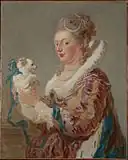 『犬を連れた女性』メトロポリタン美術館所蔵