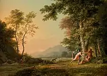 バッカスと森の風景  (c.1810)