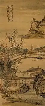 月下鳴機図 天保12年（1841年）の作。静嘉堂文庫美術館蔵、重要美術品