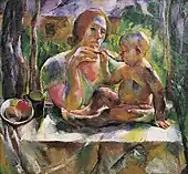 夏の庭園のお茶(1926)