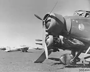 北アフリカで運用されるSM.81（手前の機体）