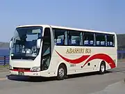 網走湖付近にて