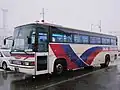 BUS CENTERカラーの日野・ブルーリボン