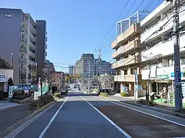我孫子一丁目(画像左側)および我孫子四丁目
