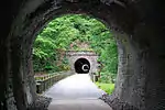 8号隧道出口付近から6号橋梁を通り9号・10号隧道へ続く部分。