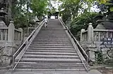 参道の石段（2015年9月撮影）