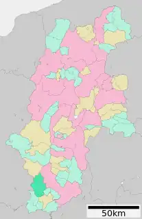 阿智村位置図