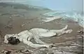 J.A.G.(スウェーデン語版) 「Leander's body washed ashore」 1884年